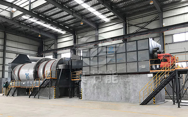 菌渣烘干機案例現場